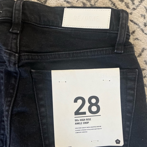 Re/Done NWT never worn 90s high rise ankle crop - Picture 6 of 7